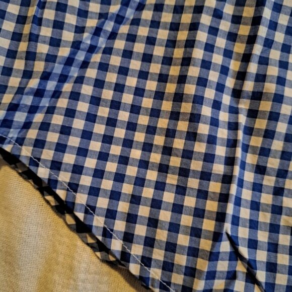 Crewcuts boys size 14 blue gingham button down shirt, blud and white, NWT - Picture 2 of 6
